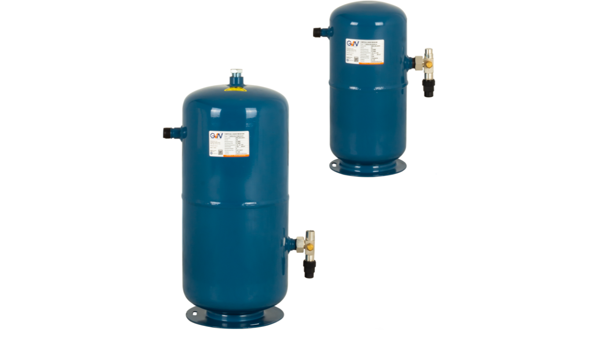 GVN suction accumulator and liquid receiver